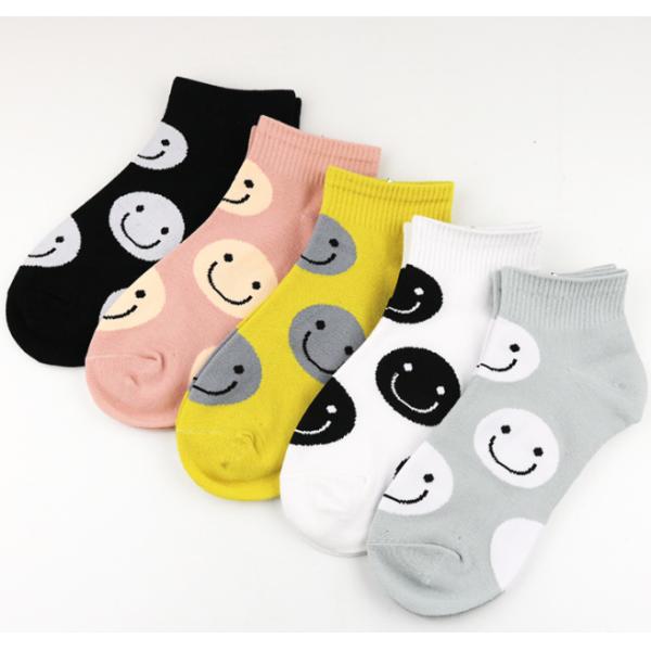 Customized Logo Ankle Length Socks Breathable Anti Bacterial Socks For Pretty Girls