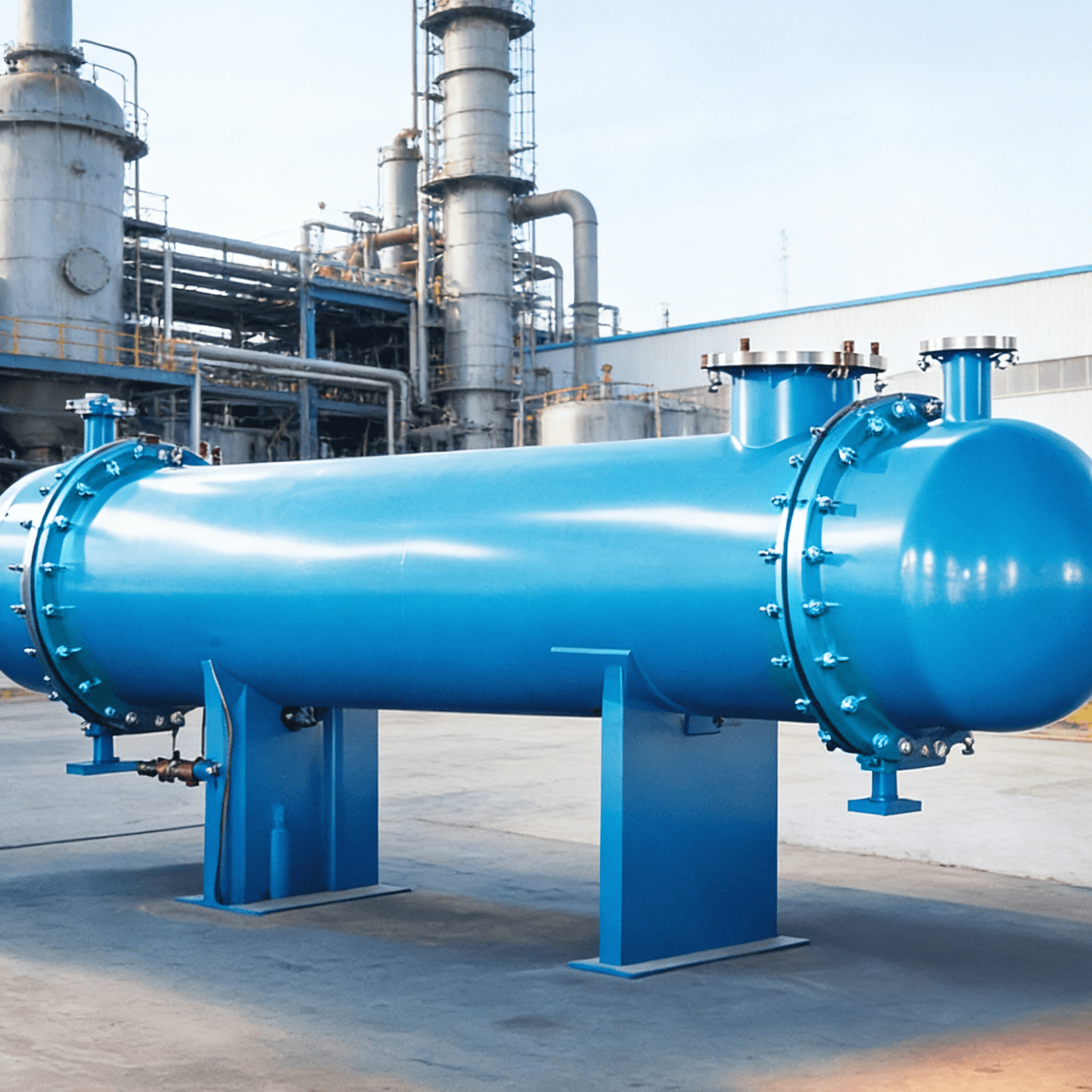 Stainless Steel Industrial Condenser with Customized Size and 0.1-10 Mpa Design Pressure for High Efficiency Thermal Management