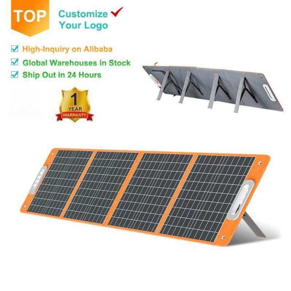 100 Watt Mono Folding Solar Charger Portable Foldable Solar Panel for Black Camping RV