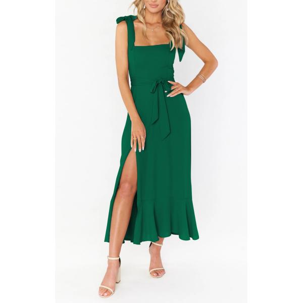 Весенние без рукава праздничные платья женщины высокая талия летние платья Midi