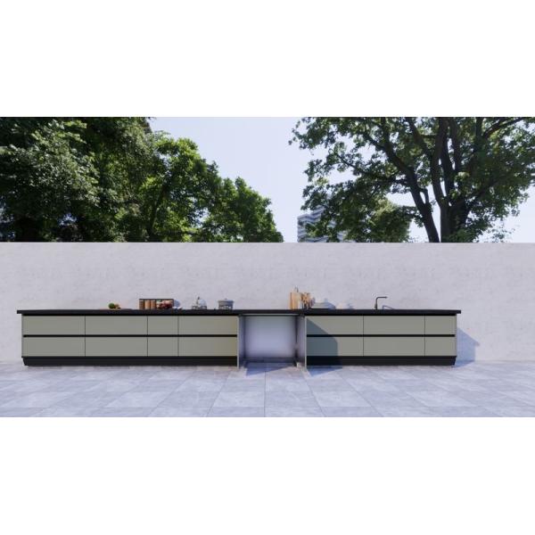 Fadior Mung Bean Gray Weatherproof And Stylish Outdoor Stainless Steel Cabinet