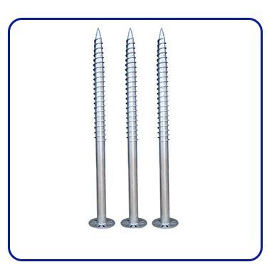 U Shape Galvanized Steel Ground Screw Pile with Customized Helix 0.276