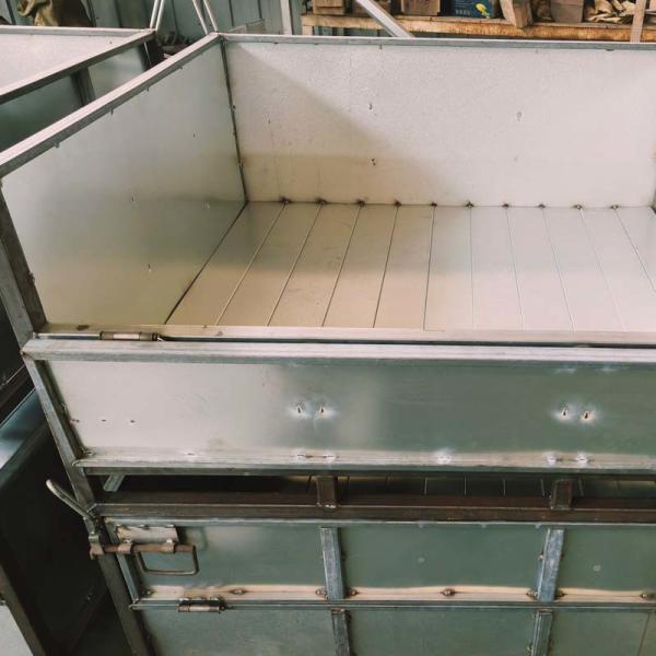 Steel Grid Material Metal Box Pallet Transport Industrial Storage Box