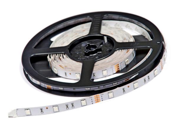 Waterproof IP65 RGB 5050 LED Strip High Intensity 3M Adhesive 24V With Multi Colors