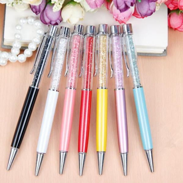 Gift promotion Twist Metal pen,unique Metal crystal ballpoint pen for lady gift
