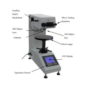 Digital Micro Vickers Hardness Tester with Optical System and Large Internal
