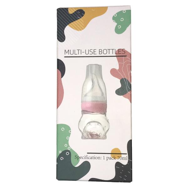 Portable Reusable BPA Free Silicone Baby Teether Big Bottle Baby Feeding