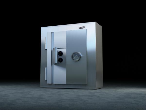H2000mm W1000mm Fireproof Vault Door , Bank Safe Door With Alarm Device