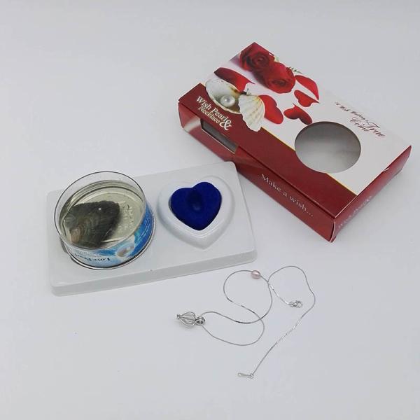 Nature Freshwater Pearl English Version Wish Pearl Necklace Gift Box Sets