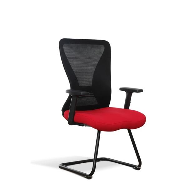 Metal Frame Desk Mesh Office Swivel Chair 0.178CBM Black Nylon 60cm