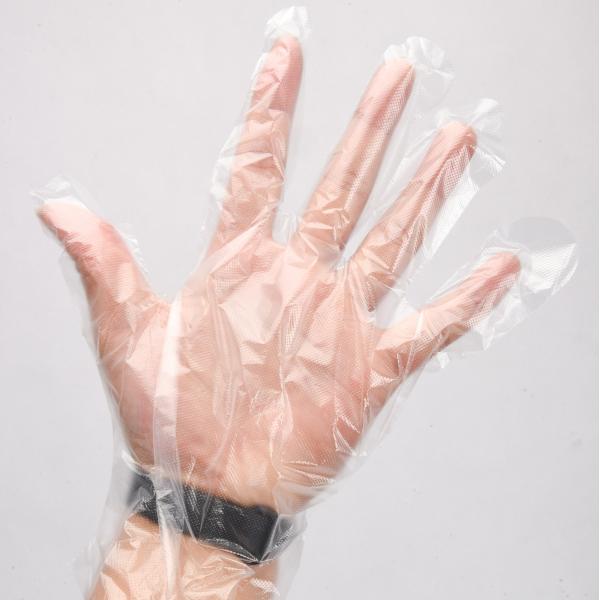 Medium Thickness HDPE Gloves for Leak Free Food Grade Disposable Cleaning Vinyl Glove
