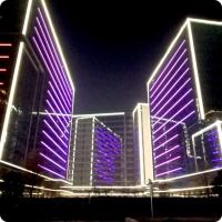 Deux paquets de source lumineuse LED point imperméable à l'eau 10W 24V pour la construction de ponts de rue