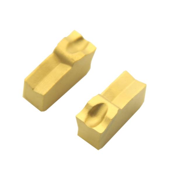 CVD Coating Parting And Grooving Inserts Golden For CNC Machine Cutting Off