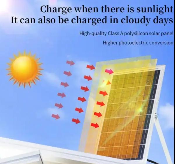 Outdoor Super Bright Solar Floodlight 1000w IP65 Waterproof Garden Pathway Floodlight