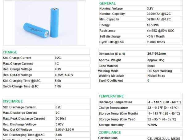 Batterie rechargeable 12v Lifepo4 26650 Li-Fosphate de fer et de lithium