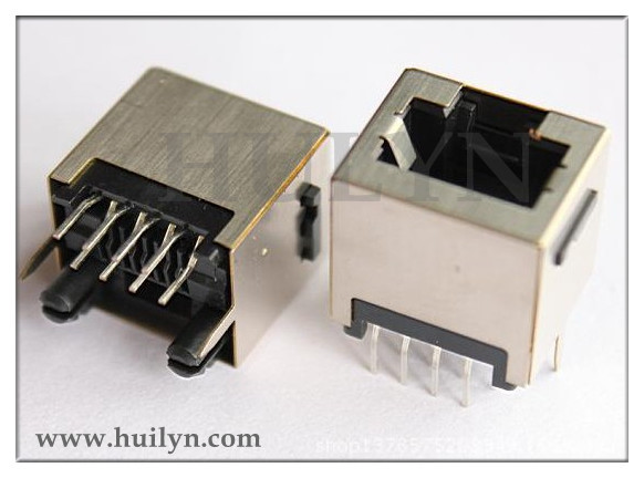 1x1 Vertical RJ45 connector Shield,RJ45 Modular 8P8C JACK