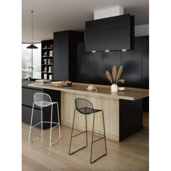Stackable Metal Wire Bar Stool Patio Chair Minimalist Stylish For Cafe Bar
