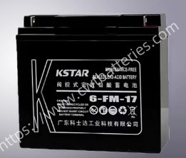 KSTAR 6-FM-17 VRLA Battery 12V 17Ah Sealed Lead Acid Batteries Replacement for UPS Energy Storage