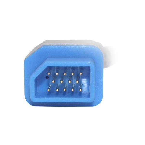 Кабель 2.4m переходника Nihon Kohden Spo2 14 куртка Pin JL-900P TPU