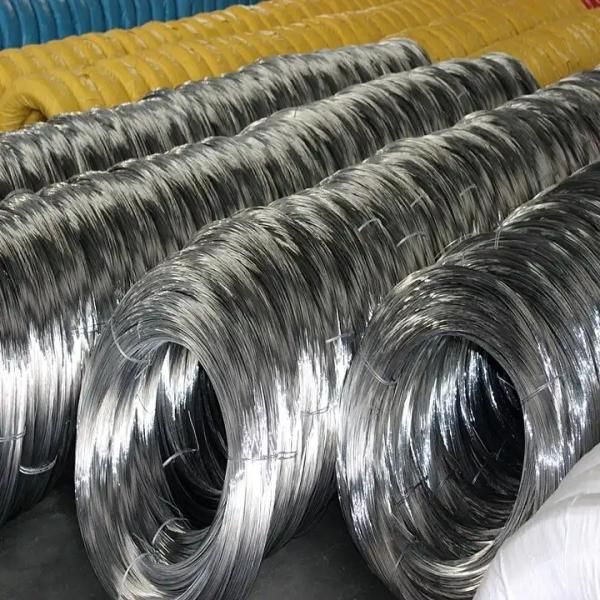Fio de aço galvanizado 12 calibres mergulhado quente galvanizado estirado a frio do carbono do fio do laço 16