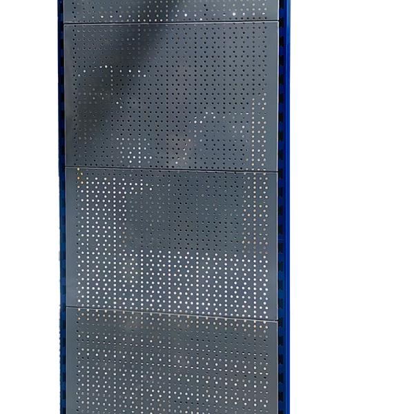 2-5 Layers Metal Pegboard Display Rack For Organizing Power Tools In Hardware Store Exhibition