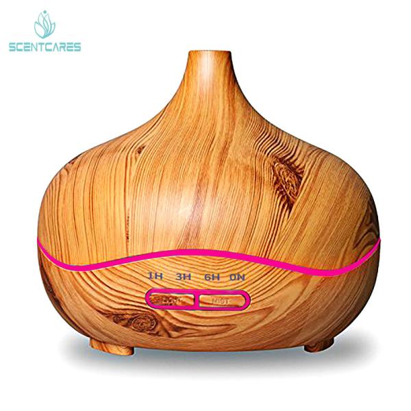 Humidificador ultrassônico remoto do aroma da grão de madeira