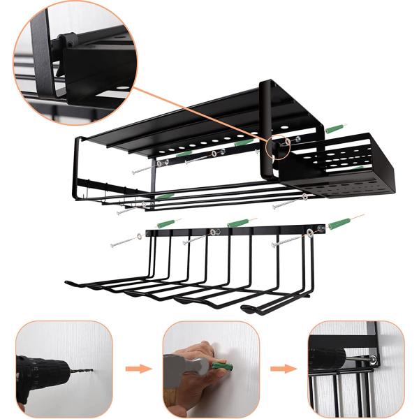 Специализированные электроинструменты Организатор Практичность и удобство в стенной полке