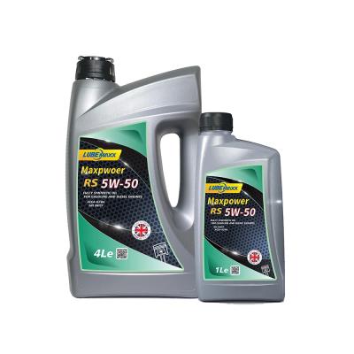 Lubemaxx Maxpower RS SAE 5W50 Engine Oil Dirt And Deposits Resistant For Passenger Car