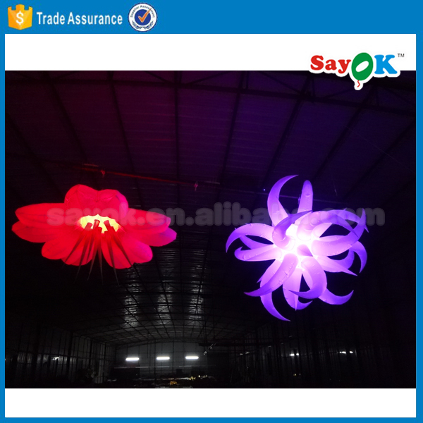 La décoration gonflable d'éclairage d'étape de mariage a mené épouser la fleur gonflable