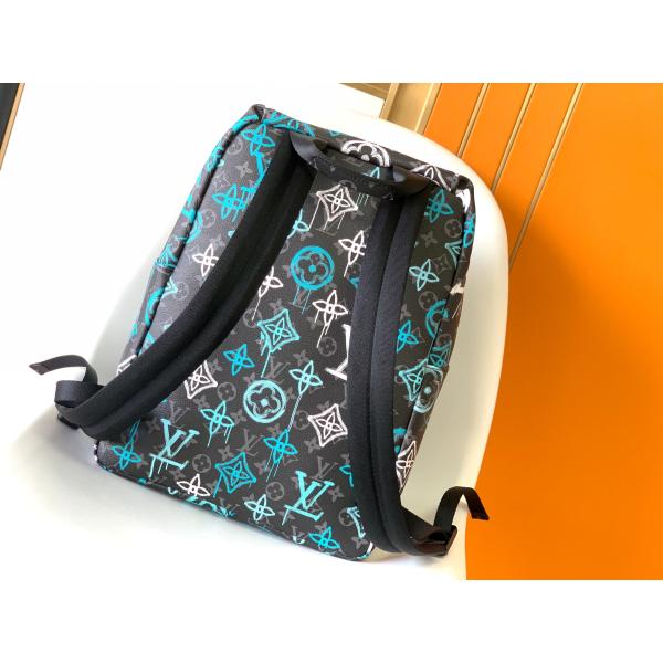 Multicolor Discovery Designer Brand Backpack LV Graffiti Bag Green