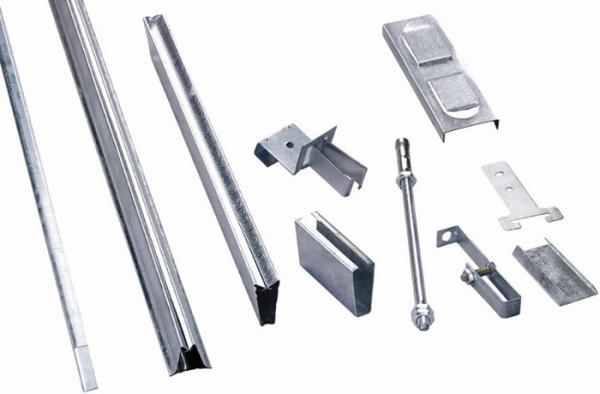 White Galvanized Steel Ceiling Accessories Ceiling Tiles Holder A Shaped
