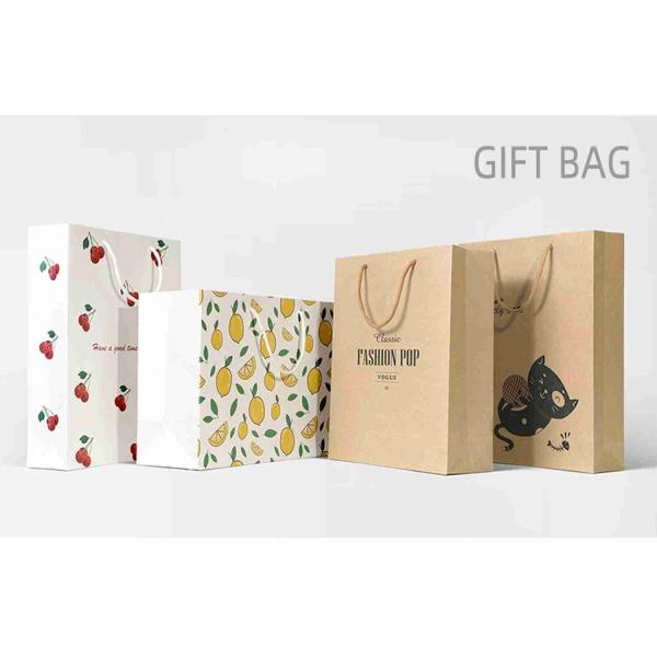 250gsm Mini Birthday Party Favor Gift Bag 10x5x13 Printed Logo