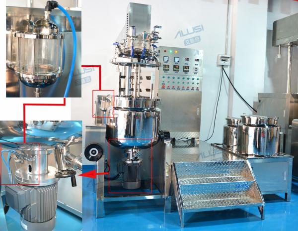 misturador hidráulico de Vera Gel Vacuum Emulsifying Homogenizer do aloés de 220V 380V 400V