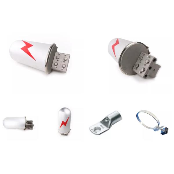 Cap Type OPGW Joint Box Metal Fiber Closure Silver White