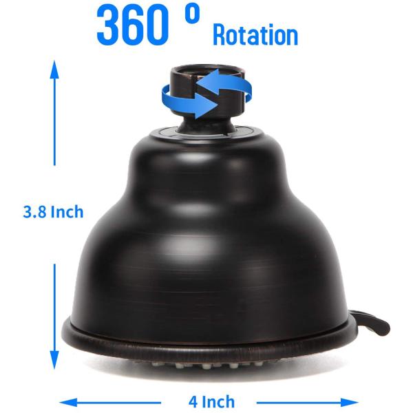 5 душ осадок брызг 4inch в бронзовой Showerhead установленном стеной