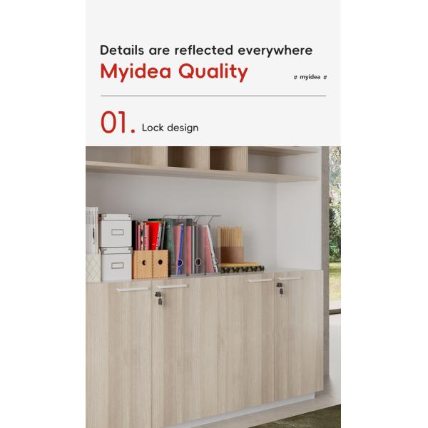 Современная офисная мебель Современные деревянные офисные шкафы с хранилищем