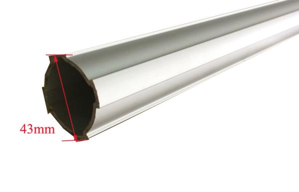 Tubo máximo da carne sem gordura da tubulação da liga de alumínio do OD 43MM parede 6063-T5 de uma espessura de 2,3 milímetros