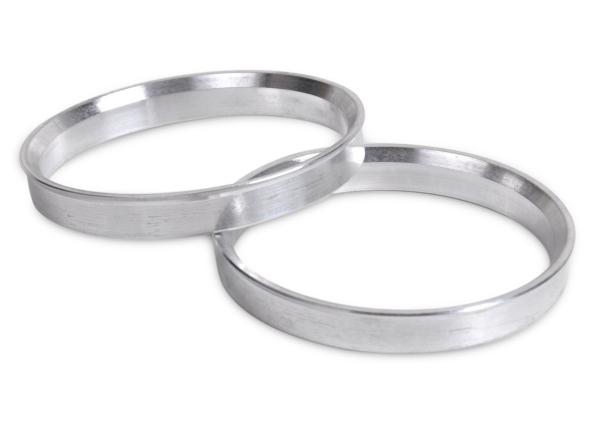 Heat Resistant Aluminum Hub Rings 10 Mm , Spacer Hub Centric Ring Silver Color