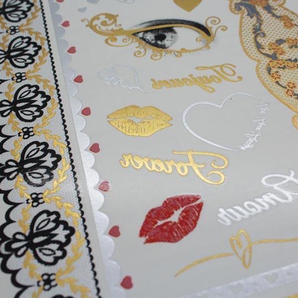 Golden Tattoo Sticker