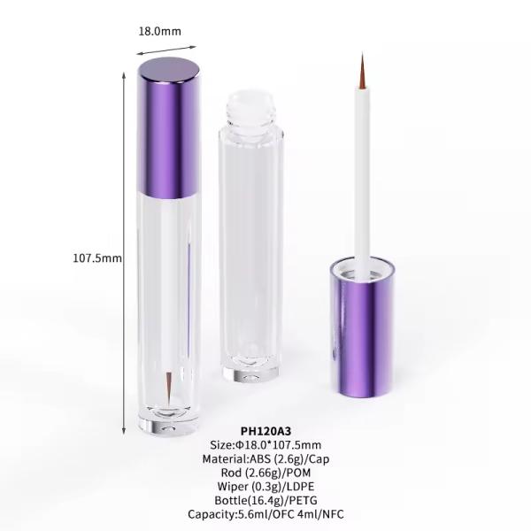 50 ml de mascara récipients cosmétiques bouchon à vis à logo personnalisé tubes de rouge à lèvres
