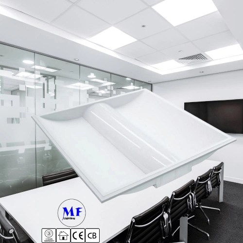 Коммерческое освещение Светодиодная панель Светодиодный потолок Троффер Световые светильники 50W 2 * 4FT Огнеупорный Антиотражательный Снижаемый потолок