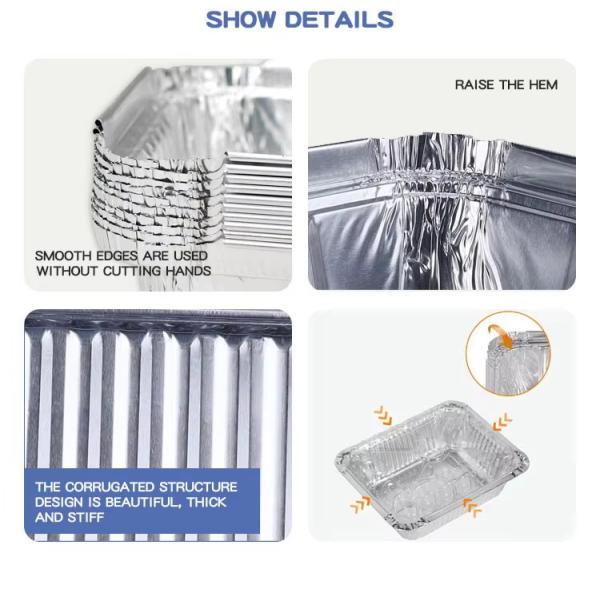 Большое количество продуктов для приема на кухню Контейнер для упаковки продуктов питания Алюминиевая фольга Колбаса для хранения продуктов питания