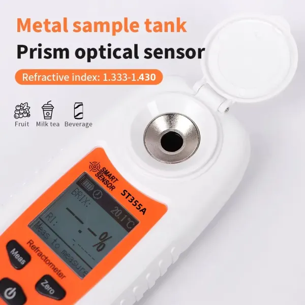 St355A Digital Portable Refractometer Atc Sugar Percent Tester