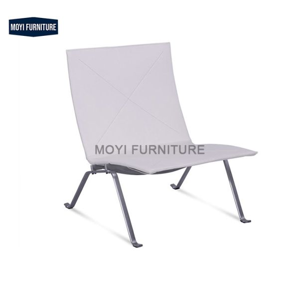 Genuine Leather Modern Living Room Lounge Chair with Ottoman Customized Leisure Chair Home Furniture