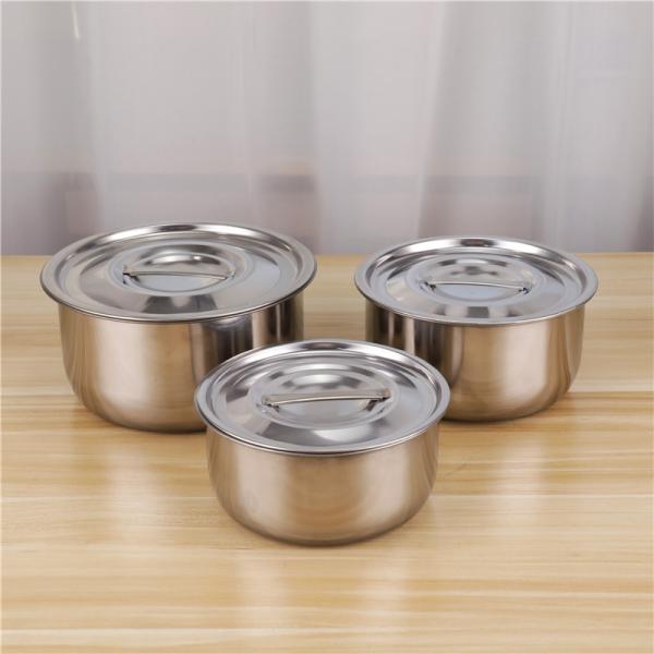 Cooking Pot 410 Stainless Steel Cookware Set Kitchen Soup Stock Pot Set