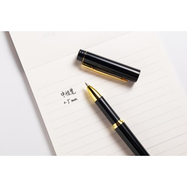 Настройка цветной канцелярской бумага Белая ручка Металлическая Простая графика Пластиковая гелевая ручка