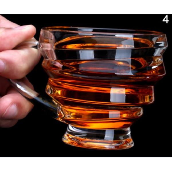Best selling 6oz  Crystal Clear Transparent Coffee Mug Tea Glass