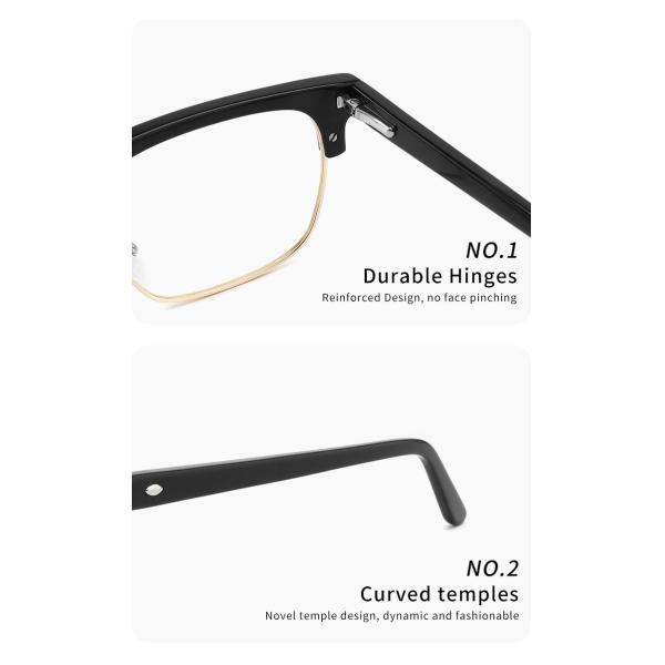 Ретро стекла металла ацетата заклепки, рамки Eyewear квадрата CE подгоняют логотип