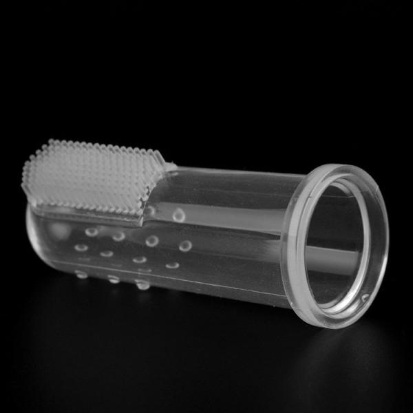 Personalized Soft Pet Finger Toothbrush , Repeatable Dog Finger Toothbrush