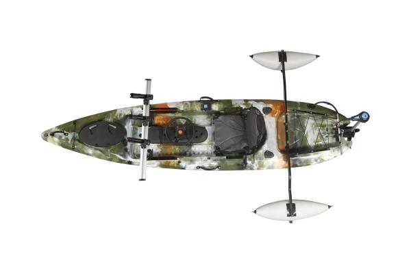 Motor elétrico poderoso caiaque posto, espessura da casca do caiaque 5mm da pesca de mar